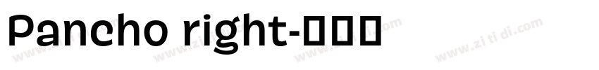Pancho right字体转换